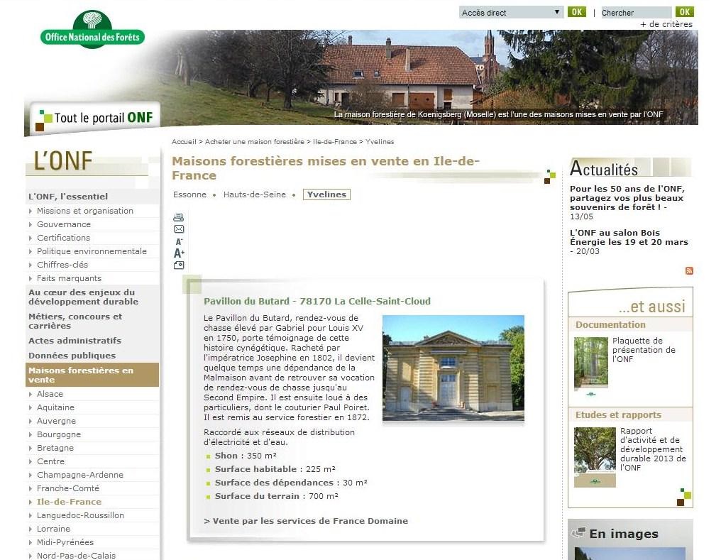 Le pavillon du Butard renaîtratil enfin ? Sites & Monuments