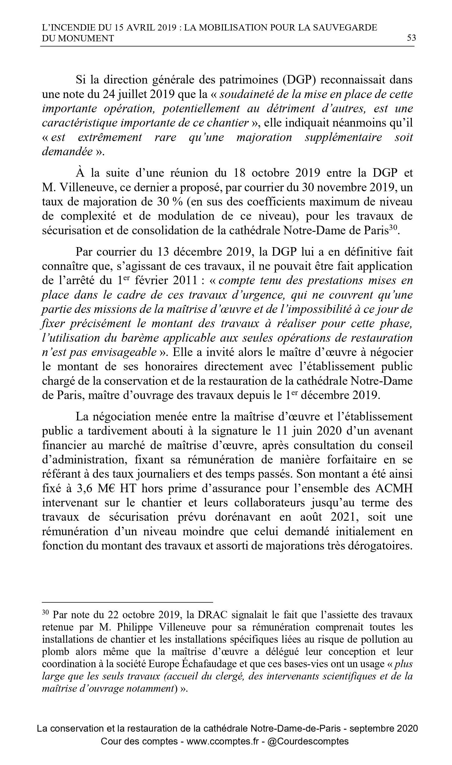 Cour des comptes, Notre-Dame, p. 53